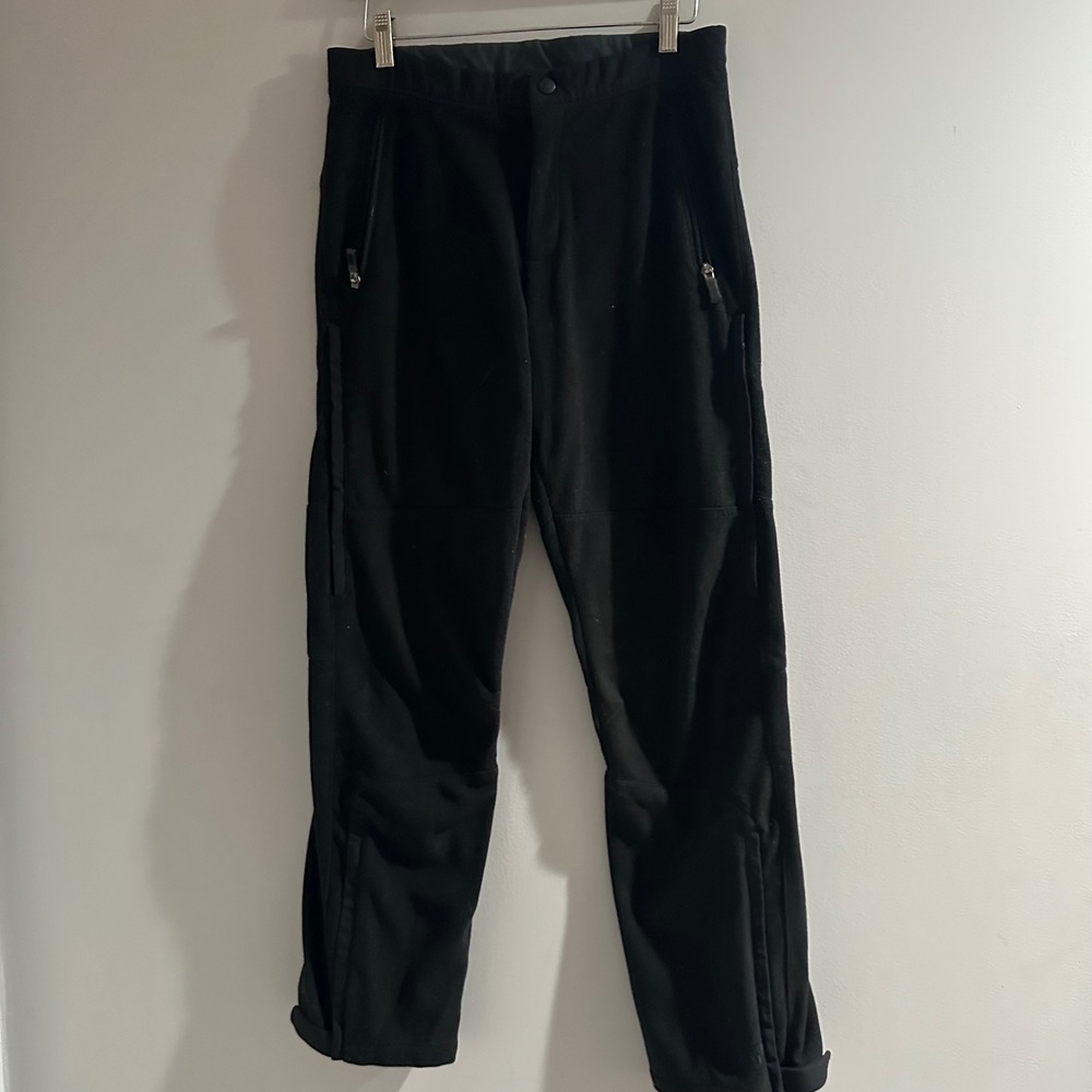 REI Fleece Hiking Pants Mens S-30L Black Good Technical Outdoor Thermal‎